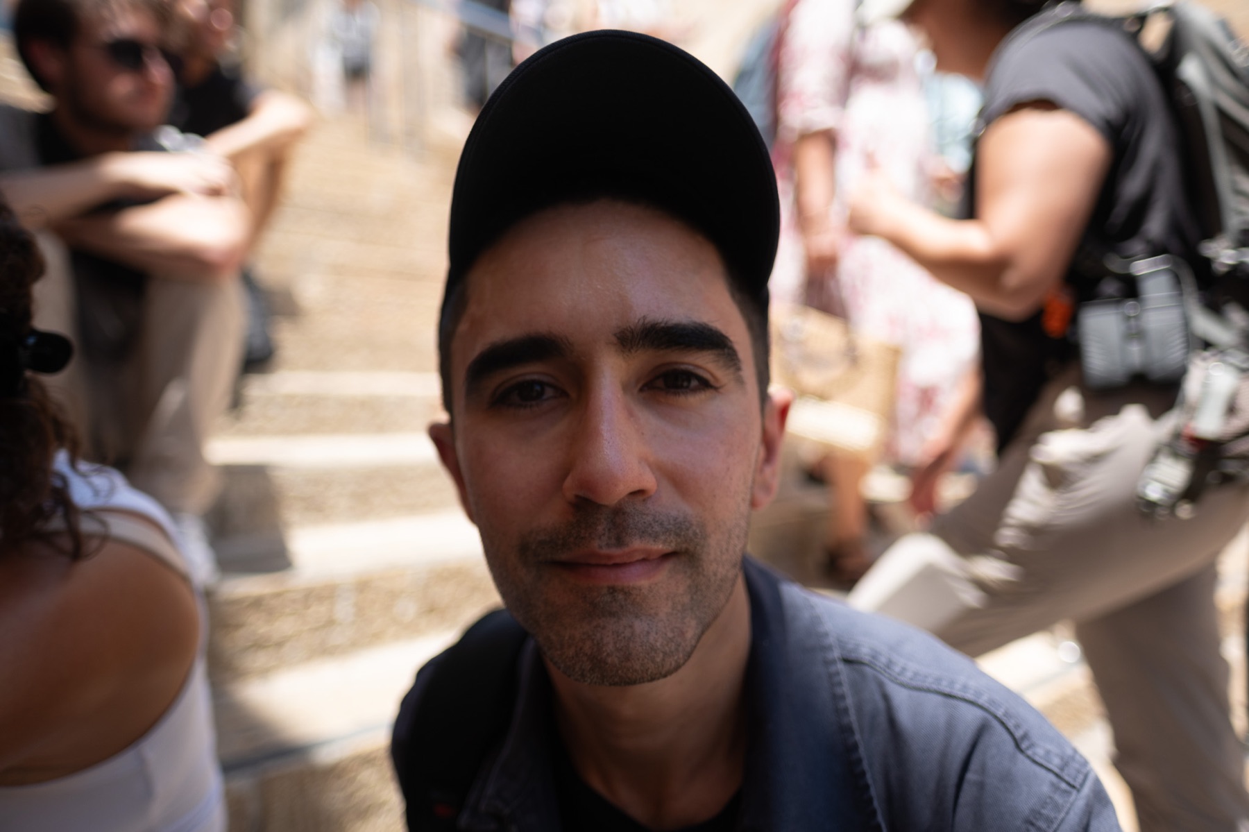 Levi Meir Clancy photographed at the Kotel in Jerusalem.